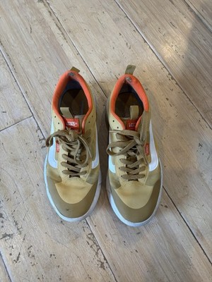 Vans Rowan Skate Shoes Men Size 7 Yellow, and White