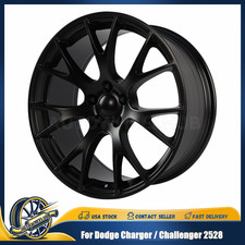 20x9 Satin Black 2528 Rims Fit Dodge Charger Challenger Hellcat Wheels