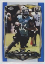 2014 Topps Chrome Blue Refractor 134/199 Storm Johnson #134 0o9