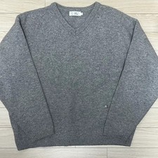 Node Archive Gray V-Neck Knit Sweater