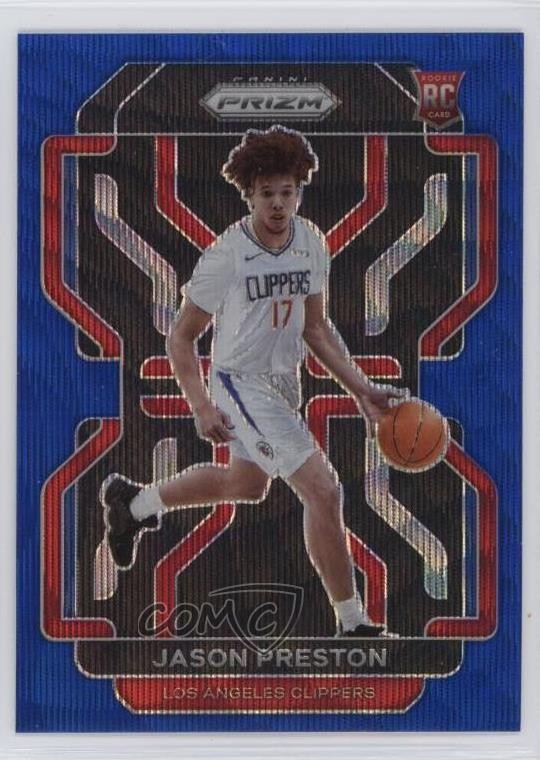 2021-22 Panini Prizm Blue Wave Prizm Jason Preston #327 0t30