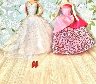 Barbie Doll Dresses Lot Holiday Celebration Dress & Happy Birthday Dress 2000s