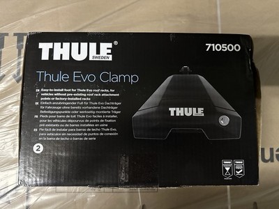 THULE 7105 Evo Clamp Fußsatz für Fahrzeuge ohne Dachanbindung - 4 Füße