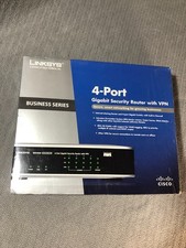 Cisco RVS4000 Small Business 4-Port Gigabit Security Router w/ VPN Open Box