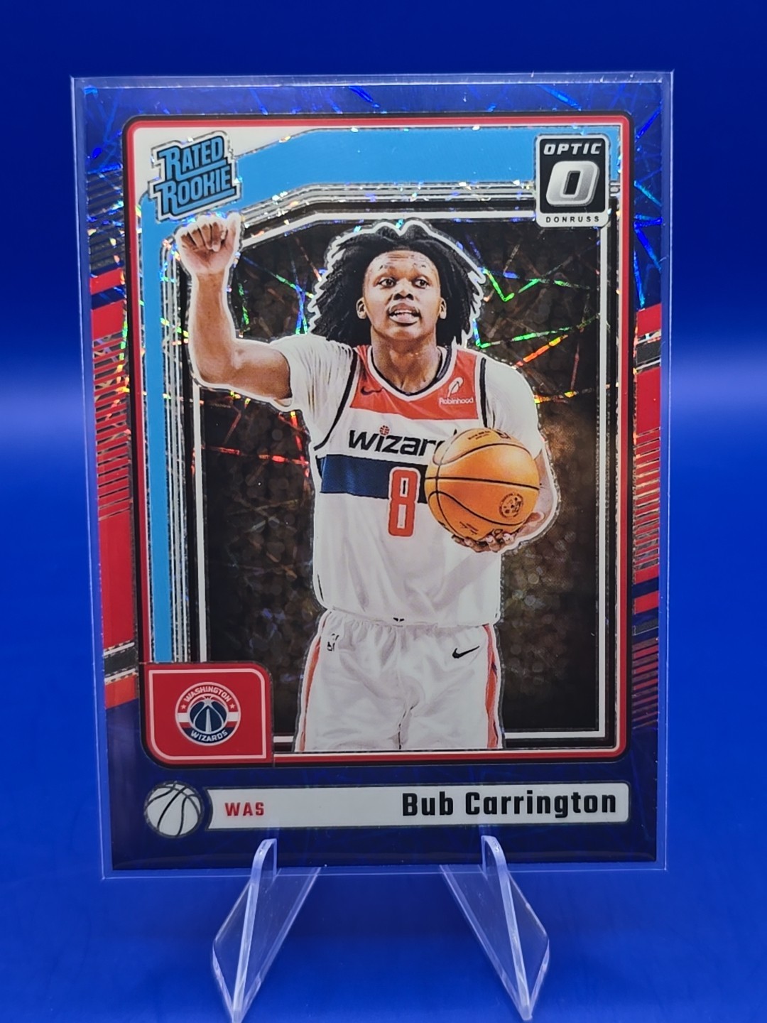 2024-25 Panini Donruss Optic - Rated Rookie Bub Carrington #273 RC Blue Velocity