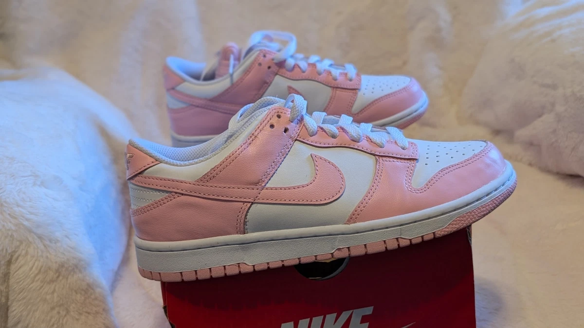 Preços baixos em Nike Dunk Low White Bright Rose W | eBay