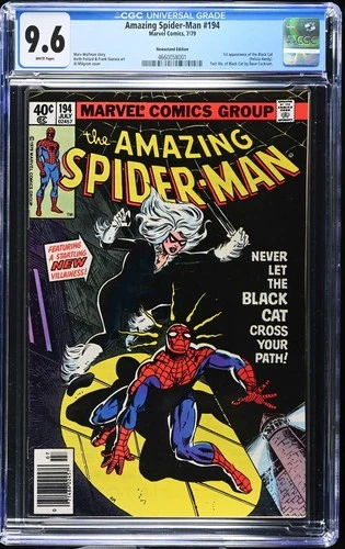 Amazing Spider-Man #194 CGC 9.6 Newsstand Incredible Book 1st App Black Cat 1979