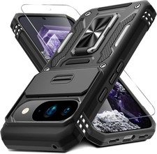 Google Pixel 10/10 Pro Case Military Grade Shockproof Cover w Screen Protector