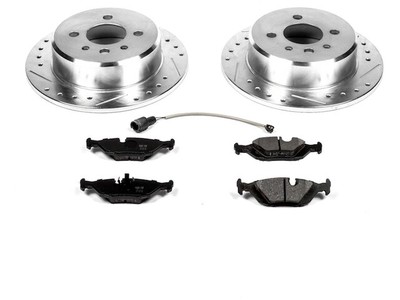 Rear Brake Pad and Rotor Kit For 1991-1992 BMW 318is E30 GT754VX