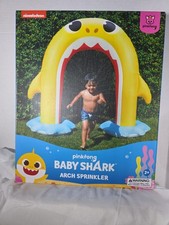 Baby Shark Inflatable Arch Water Sprinkler Nickelodeon Pinkfong Summertime Pool