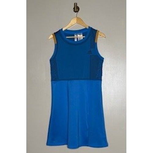 Adidas Tennis Dress Blue Sleeveless Athletic A-Line Size L NWT