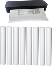 8 rolls (about 200 pages), A4, BPS free, thermal printer paper, BPA free. For a
