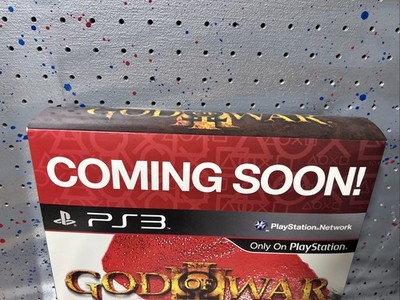 God of War 3 Playstation 3 PS3 Promo Store Display LARGE Box 11.5  display picture 1