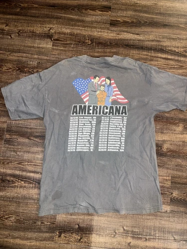 The Offspring Shirt Mens XL Gray Americana Tour 1990s vintage concert t-shirt, vintage, size XL, single stitch, B+ condition