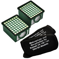 2 Aktivkohlefilter + 2 Hygienefeinfilter Geeignet FüR Vorwerk Kobold Vk 130 131