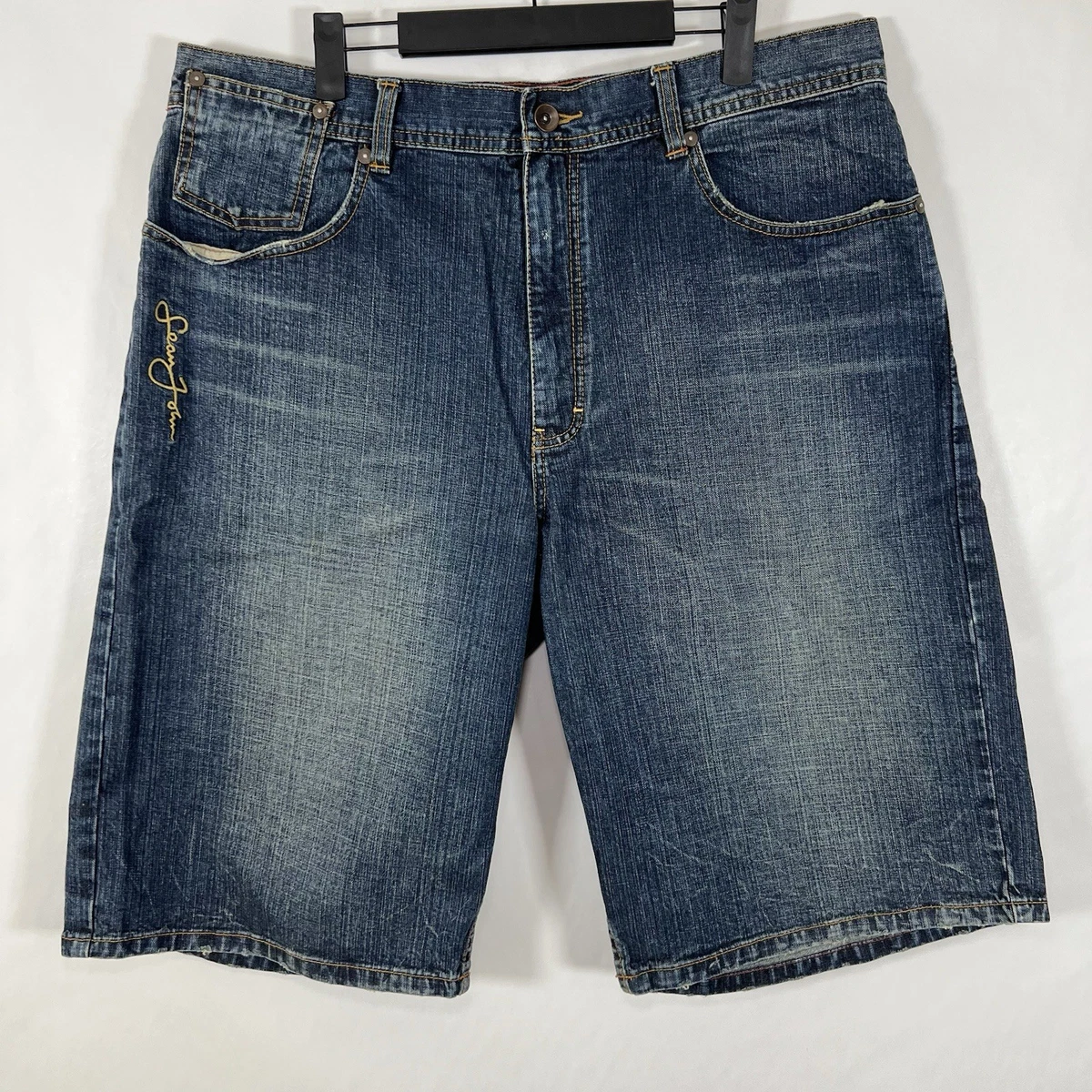 Sean John Blue Denim Shorts for Men for sale | eBay