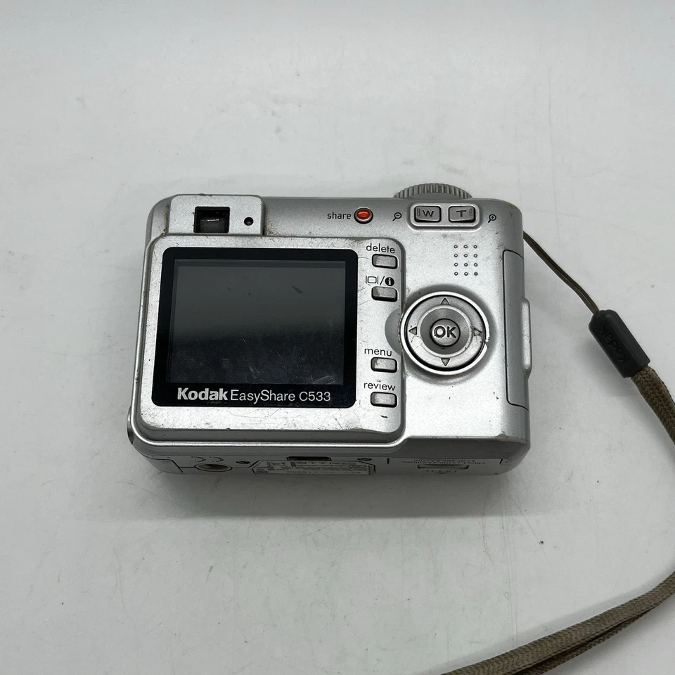 Kodak EasyShare C533 5.0MP Zoom  Digital Camera Silver For Parts Repair - Image 2 of 4