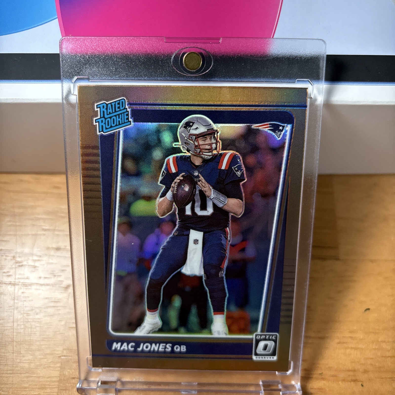 Mac Jones Donruss Optic Bronze Holo Rated Rookie #206