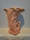 Vintage McCoy USA Pottery  Swan Vase Pink 9"  1946