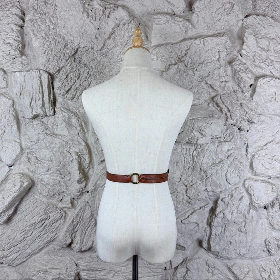 Cinturón Ralph Lauren Cuero Tri-Correas Coñac | 24”, XS Foto 4 de 4