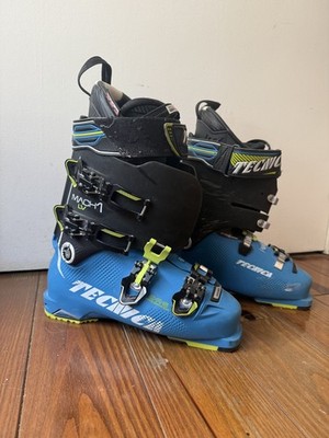 Tecnica Mach1 LV Ski Boots Mens Size 8 8.5 (26/26.5) 315mm Blue Alpine Downhill