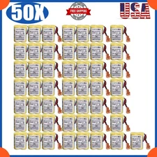 ❖ 50X BR-AGCF2W 6V PLC Battery For Fanuc A98L-0031-0011 Control+Brown Plug