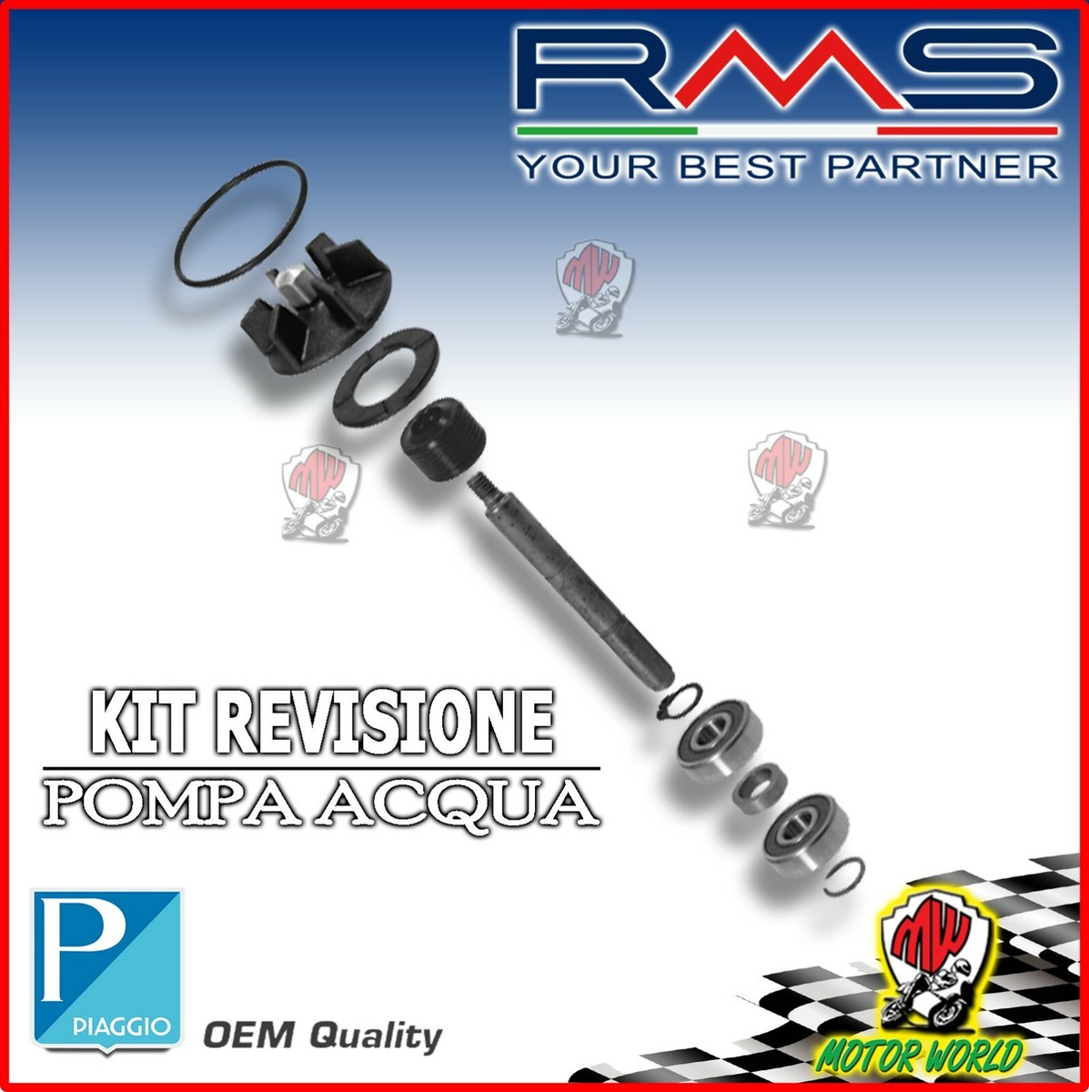 Revisione Pompa Acqua RACCORDO TUBO POMPA ACQUA PER PIAGGIO ZIP 50 NRG ...