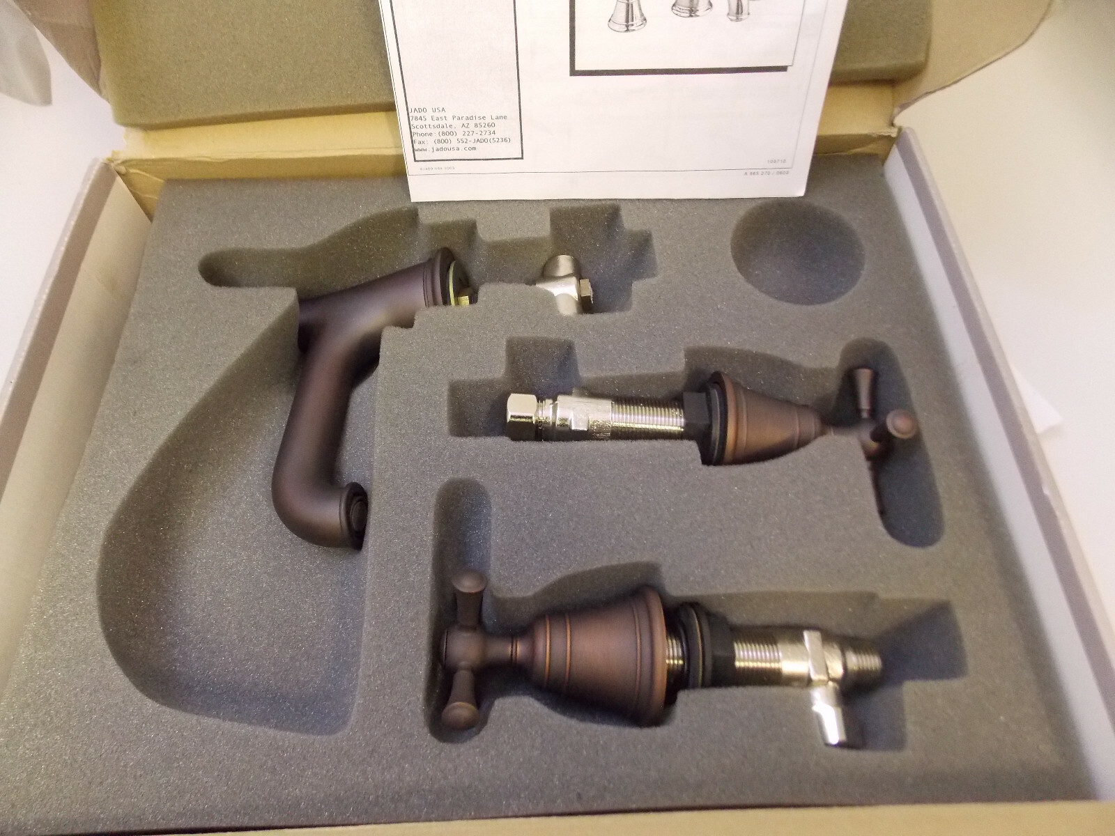 Jado 842/003/105 Hatteras Widespread Lavatory Faucet with Low Spout Old