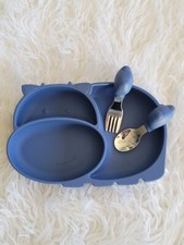 Baby Boy Plate Set, Baby Plate, Baby Gift, Infant Feeding Plate Set