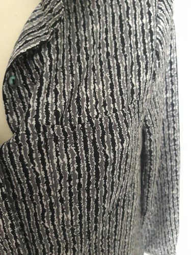 Hippie fluid shirt black/gray/white size M/38 (value 45€) New - Picture 4 of 11