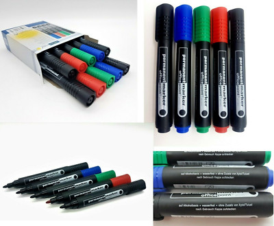 Permanent Marker Filzstift 10 er Set Folienschreiber OHP wasserfest DVD 1-5 mm