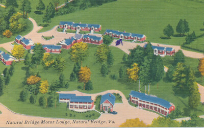 Mailed linen Natural Bridge Motor Lodge Motel Natural Bridge Virginia VA #4O