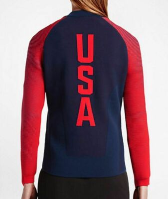 Womens Size Small Nike Dynamic Reveal Knit Tech Jacket Team USA