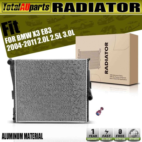 Coolant Radiator for BMW X3 E83 2.0L 2.5L 3.0L N52 M54 M47 N47 N46 2004 ...