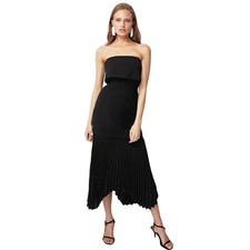 C/MEO COLLECTIVE Take Seriously Dress in Black XSmall Womens Mong Maxi