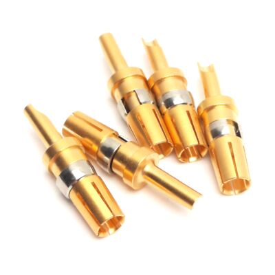 Lot of 5 Harting 090300062001 DIN Signal High Current Contacts, Female, 10A Max