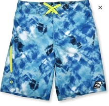 NEW Laguna Boys Groovy Tie Dye Swim Trunk Ink Blue Combo, Size 14 /16