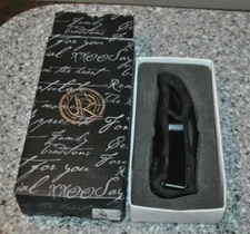 Things Remembered Personalized "DAD" Black Stainless Steel Belt Clip Knife