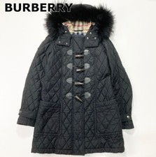 Burberry London Damen Dufflecoat Schwarz Nylon & Polyester Größe M 38