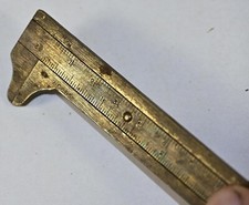 Vintage Brass Caliper Marked No 1466 J Rabone & Sons Made in England 3 3/4” long
