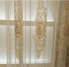 Princess Style Sheer Curtain Elegant European Voile Curtain Window Draper 1 -