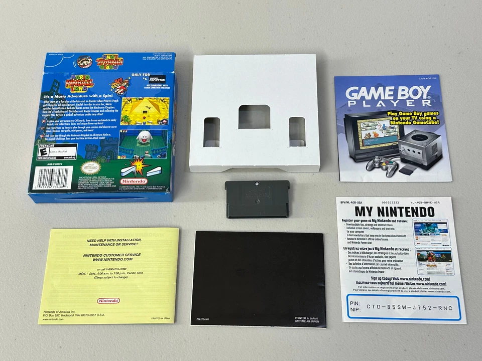 Mario Pinball Land (Nintendo Game Boy Advance) Auténtico Completo Foto 2 de 4