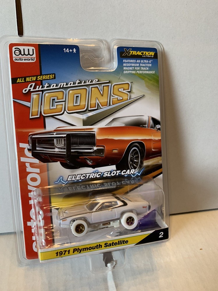 1971 Plymouth Satellite Auto World Electric Race Slot Car Automotive Icons Chase