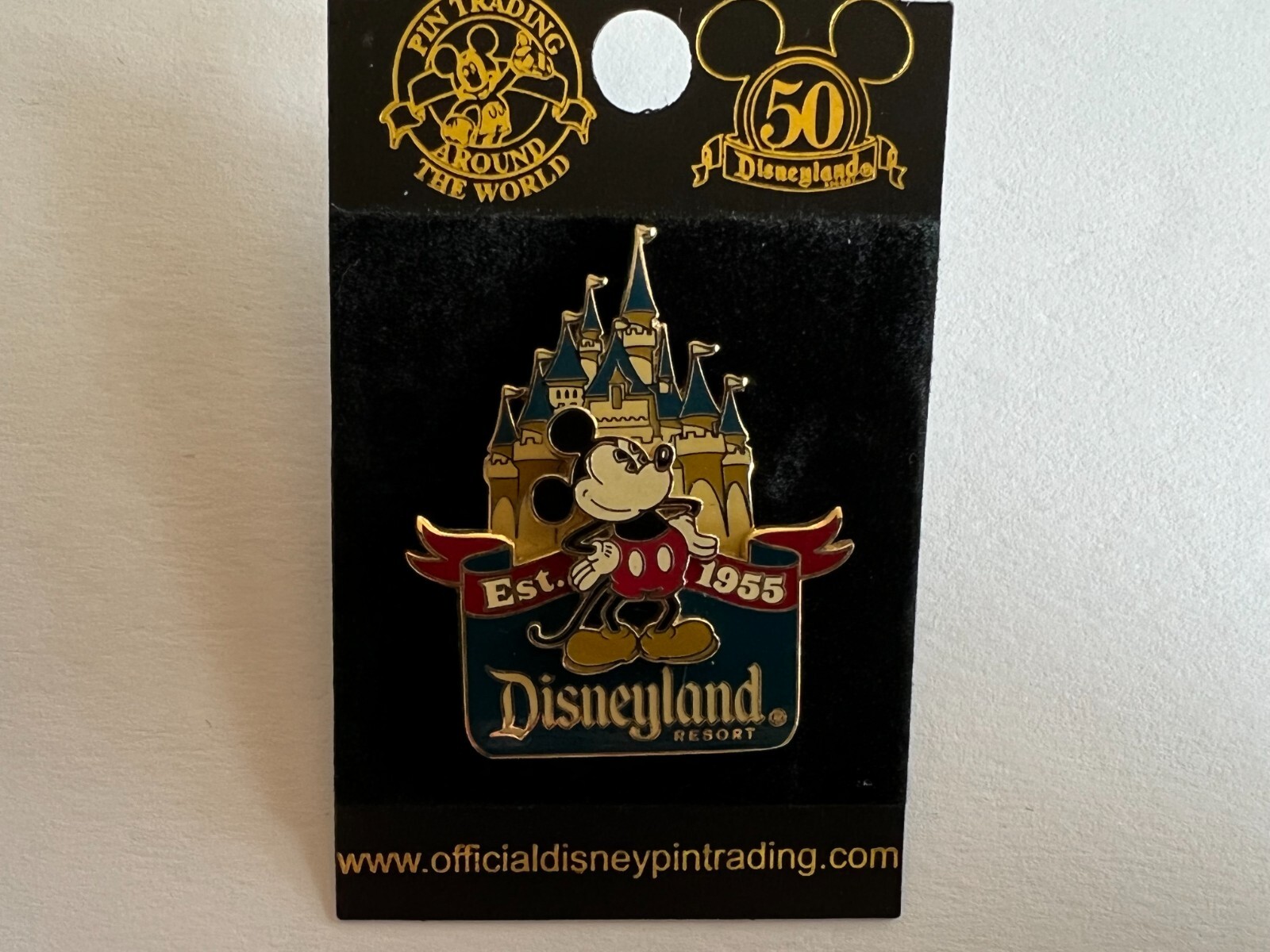  Happiest Homecoming Earth Disneyland Established 1955 Mickey Disney Pin 40006