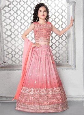 Readymade kids girls lehenga choli party wear eid indian girls designer dress