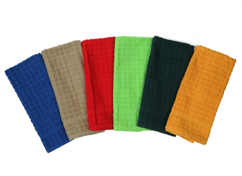 Soft Textiles 12 Kitchen Hand Towels 15x25 " 100% Cotton Super Soft Dish Towels - Image 3 of 3