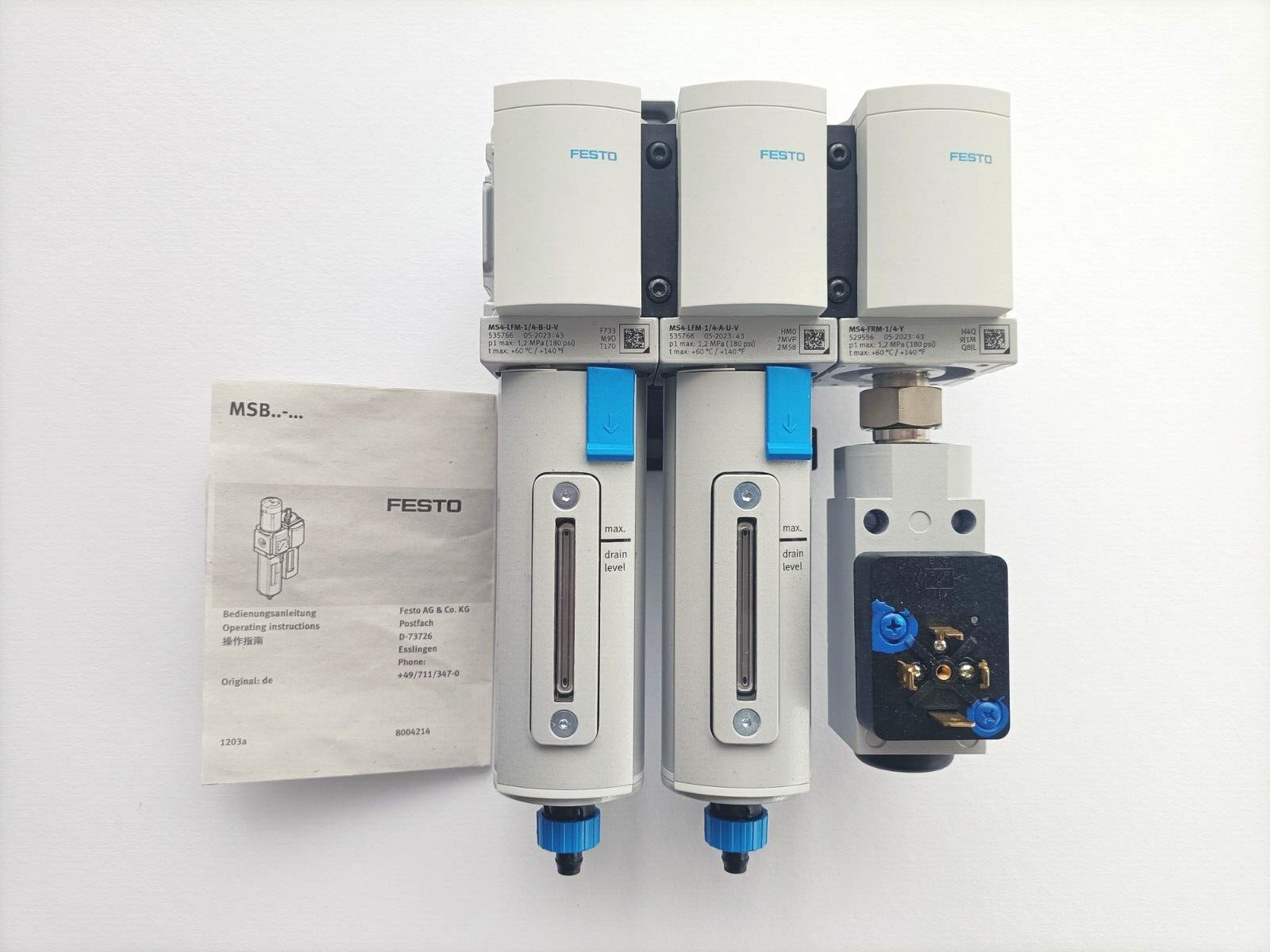 Festo 531029 Maintenance Unit MSB4-1/4 C4 J8 F3-WP NEW Original Packaging
