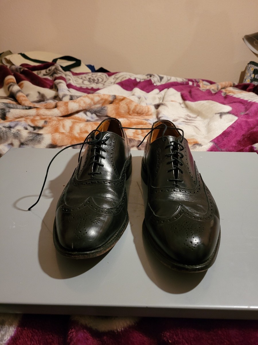 Allen Edmonds Chester mens black shoes Brogue Wingtip Oxford  display picture 3