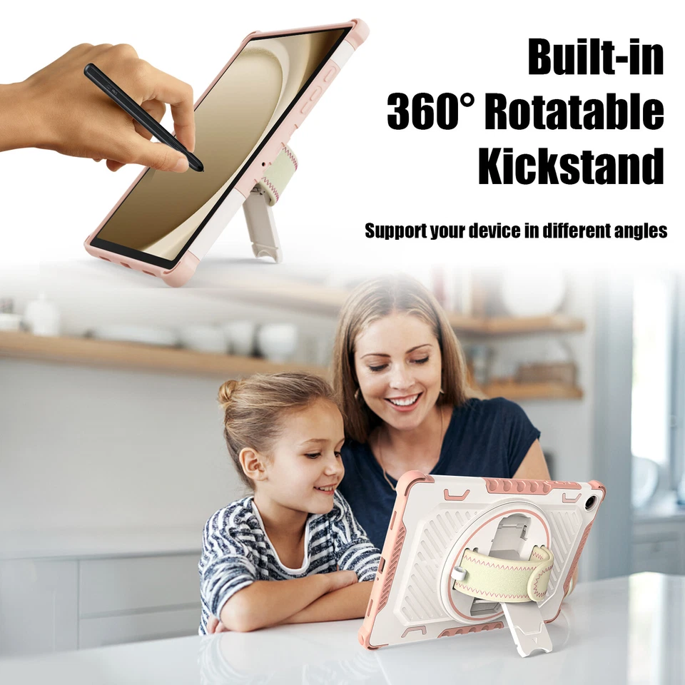 For Samsung Galaxy Tab A9+ 11" Tablet Case Cover/Tempered Glass Screen Protector - Image 4 of 4