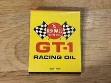Vintage Matchbook Kendall Motor Oils GT-1 Racing Oil Do Your Engine A Favor 